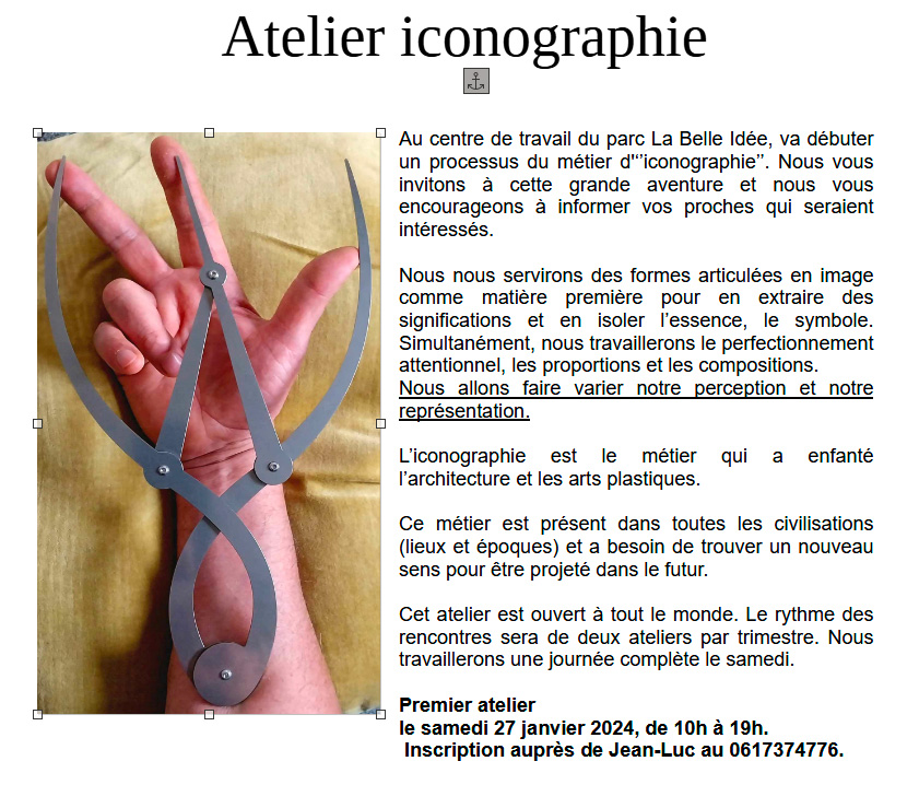 Atelier Iconographie